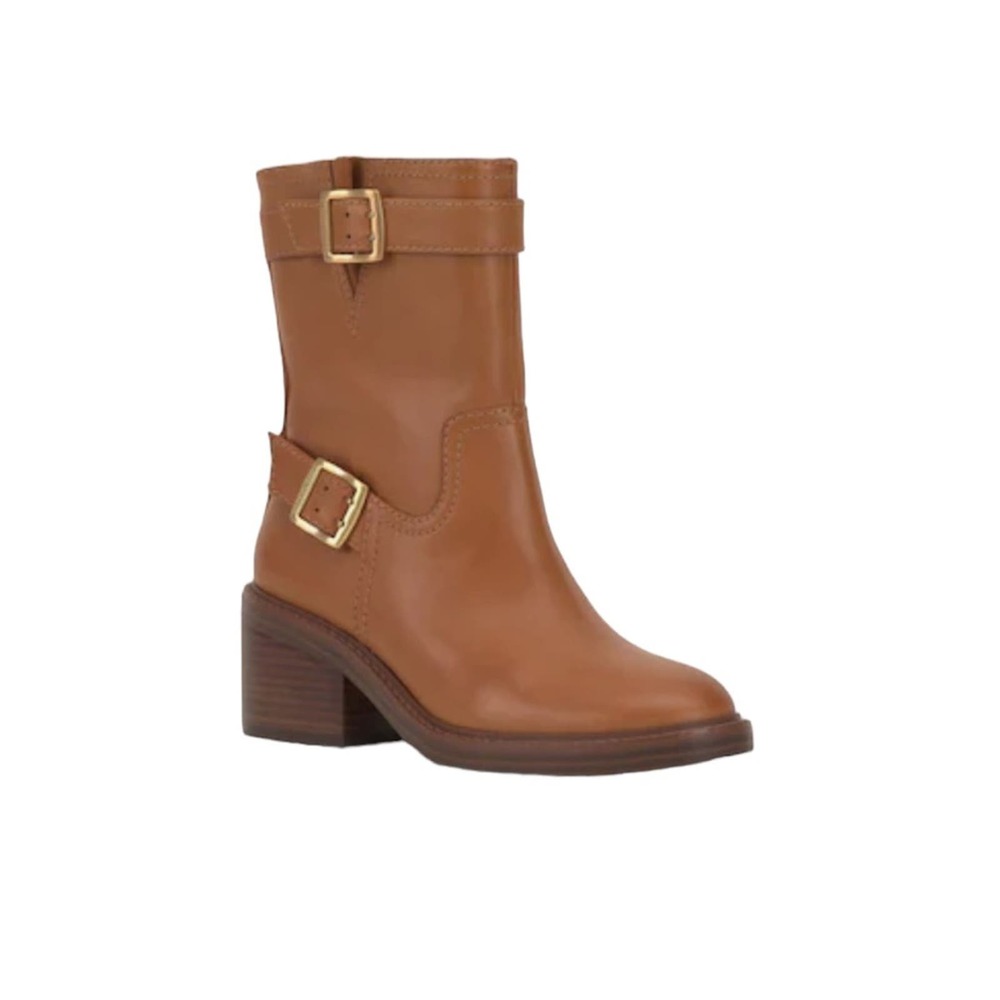 Vince Camuto Women's 7.5 Vergila Bootie in Golden Walnut, worn once!